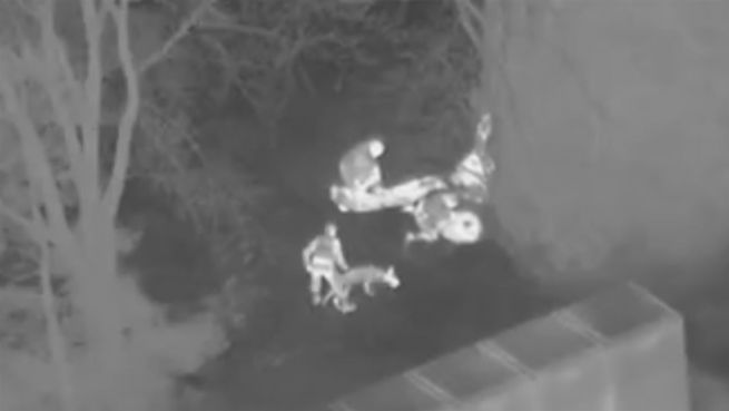 go to Aufwendiger Polizeieinsatz: Helikopter jagt Candy-Diebe