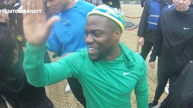 go to Joggen mit Star: Fan jagt Kevin Hart durch Amsterdam