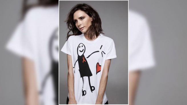 go to Victoria Beckham designt Charity-Shirt zum Weltaidstag